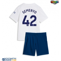 Otroški Nogometni dresi Manchester City Antoine Semenyo #42 Tretji 2026-27 Kratek Rokav (+ Kratke hlače)